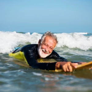 cours de surf - retraité