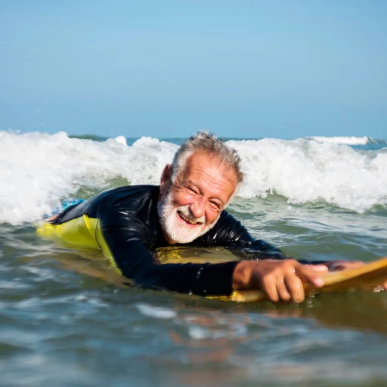 cours de surf - retraité