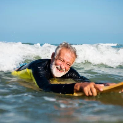cours de surf - retraité